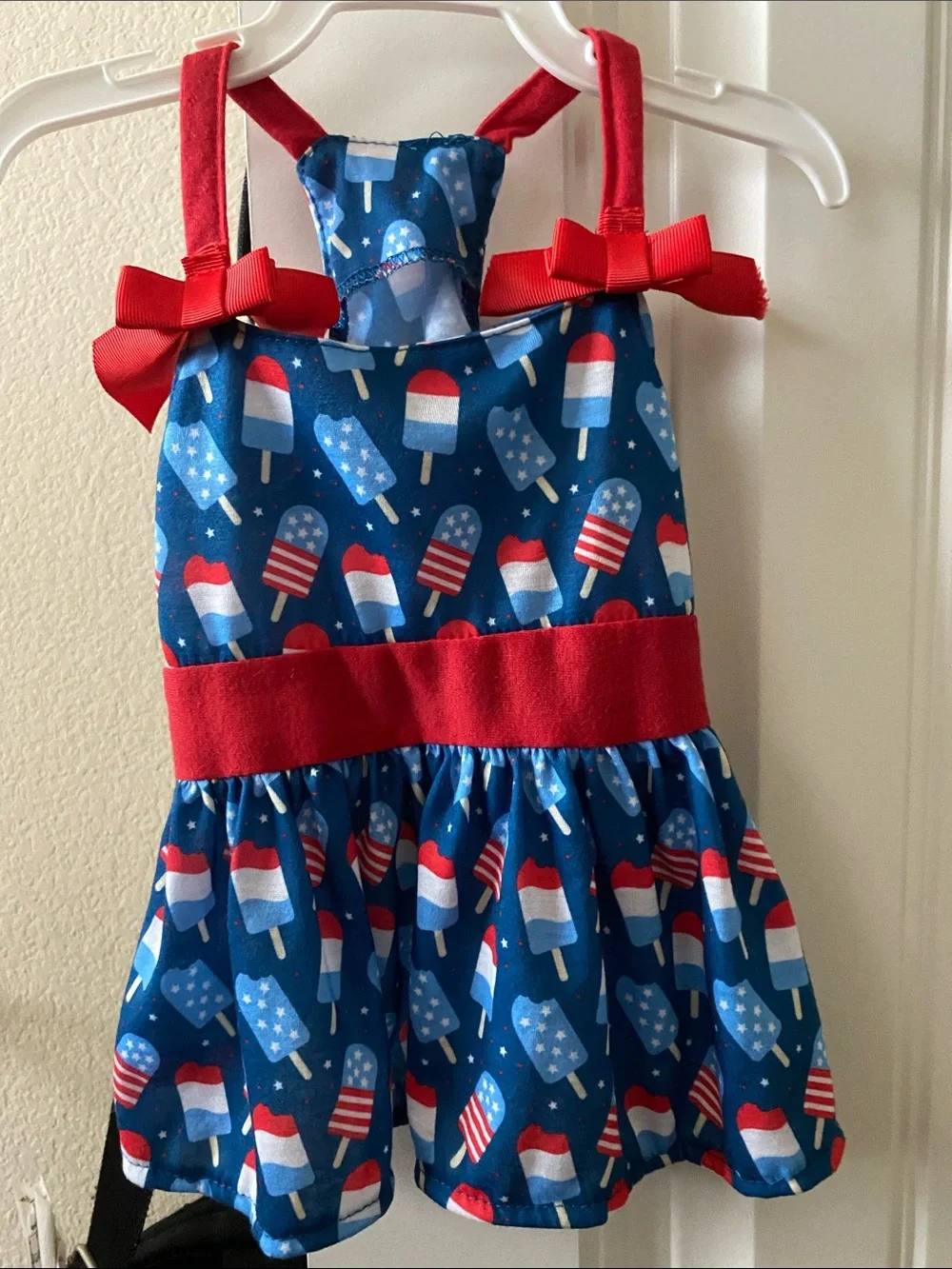 Patriotic Red, White & Blue Popsicle Sundress